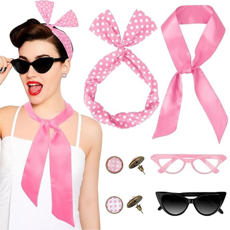 Women'S Accessories In The 1950S - 39BD 1950S Kostum Aksesoris Set Syal