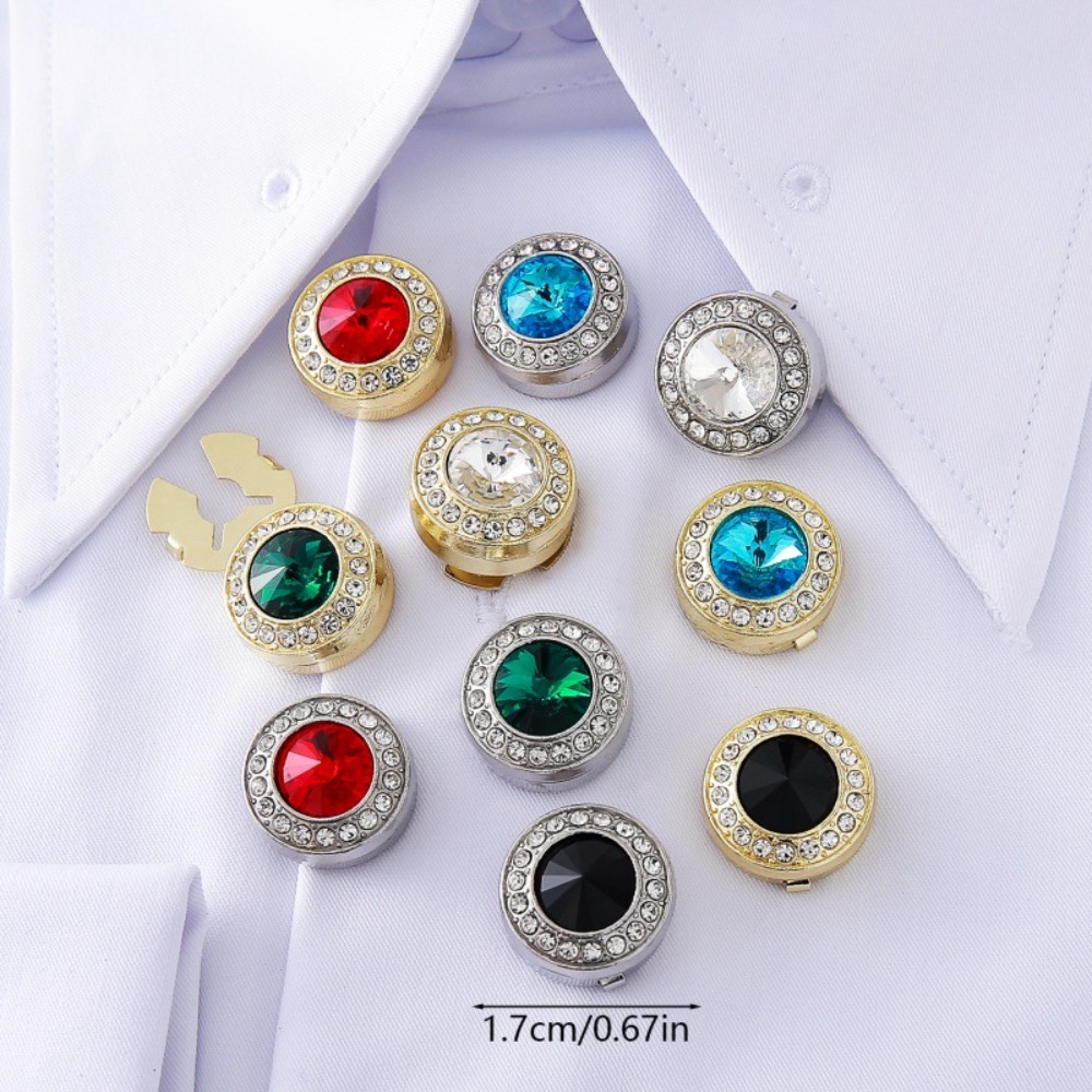 Women Accessories In Amazon - 1 Buah Kancing Cufflink Bulat Gaya