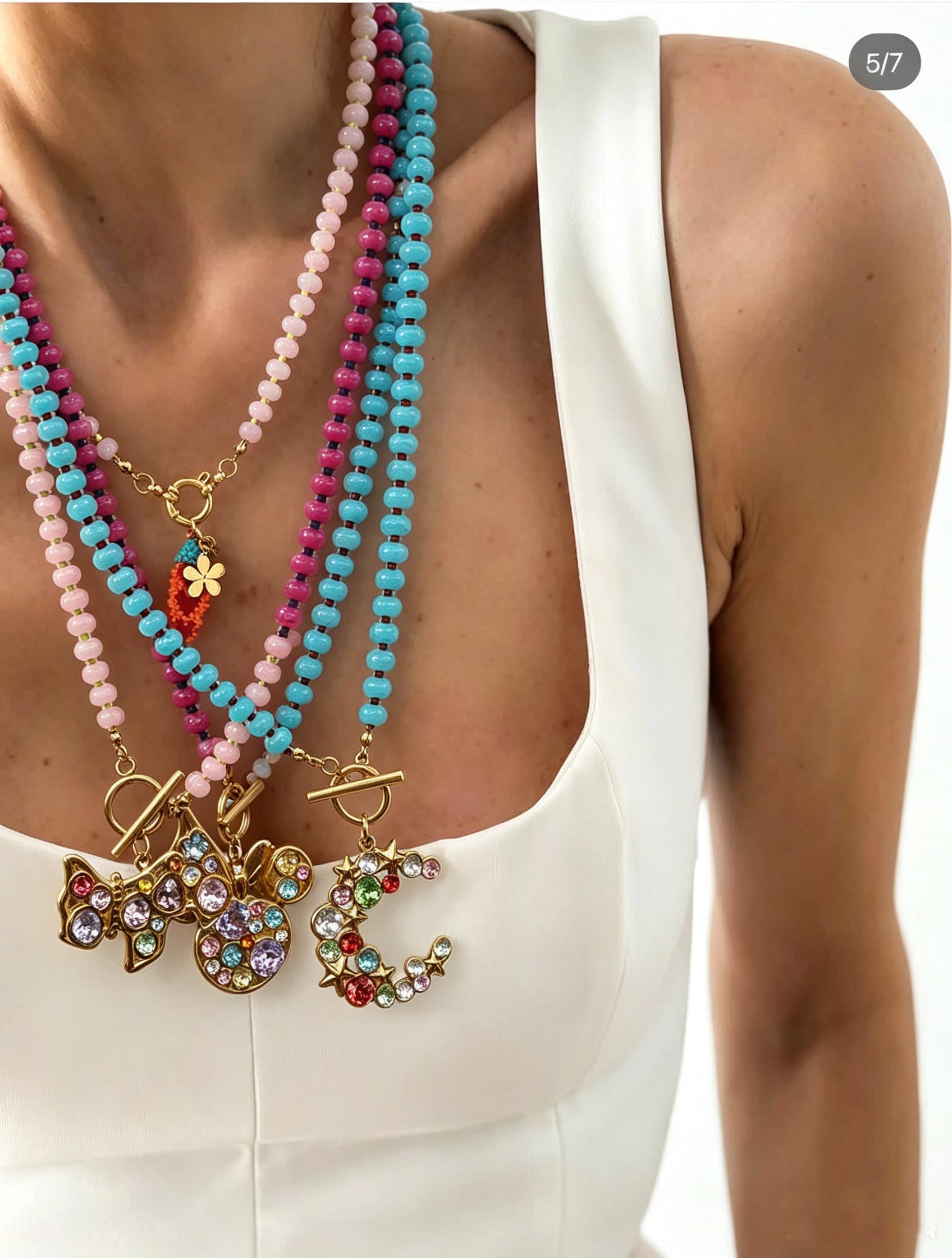Women'S Accessories Trends 2026 - Kalung Manik-Manik Gaya Bohemian Buatan Tangan