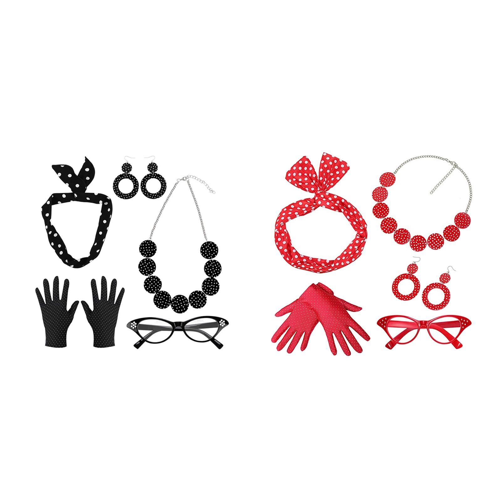 Women'S Accessories In The 1950S - 5 Paket Set Kostum Wanita Era