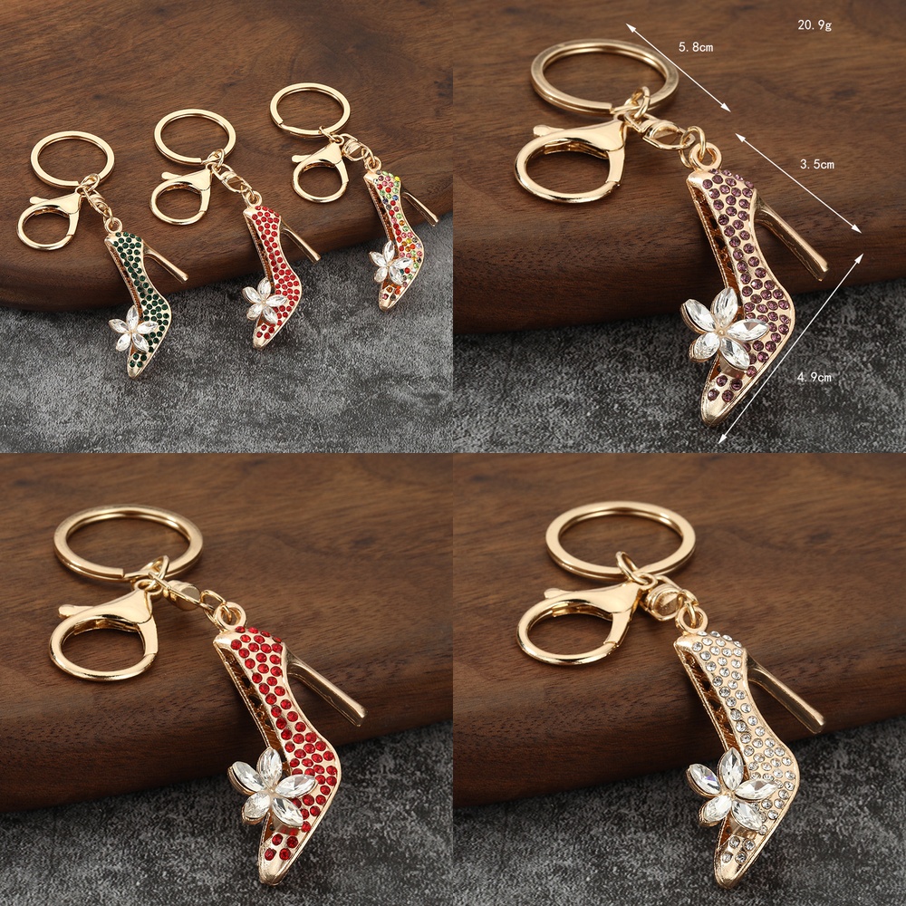 Women Accessories In Amazon - Gantungan Kunci Sepatu Hak Tinggi Kristal