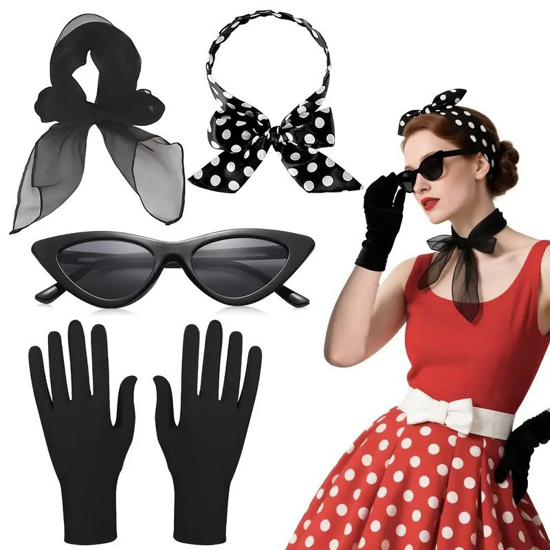 Women'S Accessories In The 1950S - Aksesori Kostum Retro 50S Gaun Mewah