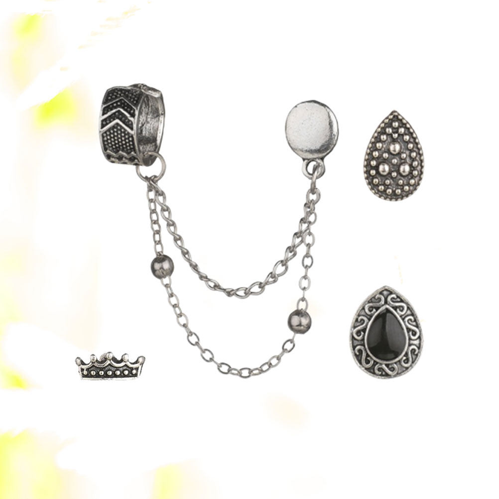 1Set Set Klip Telinga Logam Ga - Women Accessories Shop Design ulasan dan harga