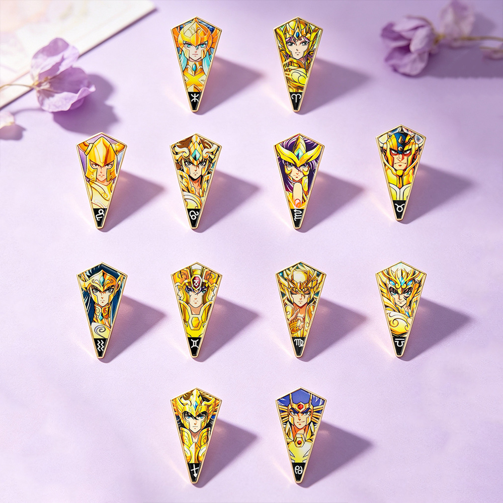 6-12 Buah Pin Enamel Anime Sai - Brooch Pin Gold ulasan dan harga