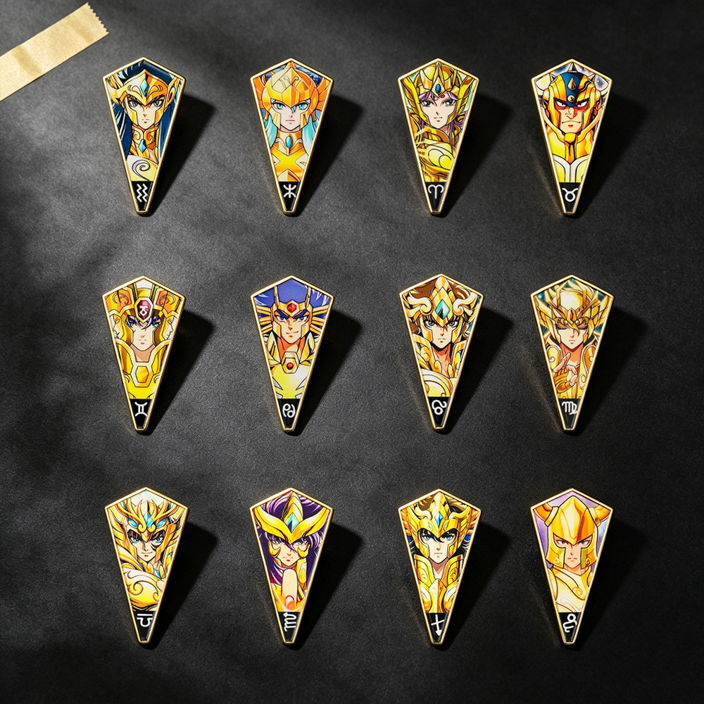 6-12 Buah Pin Enamel Anime Sai - Brooch Pin Gold ulasan dan harga