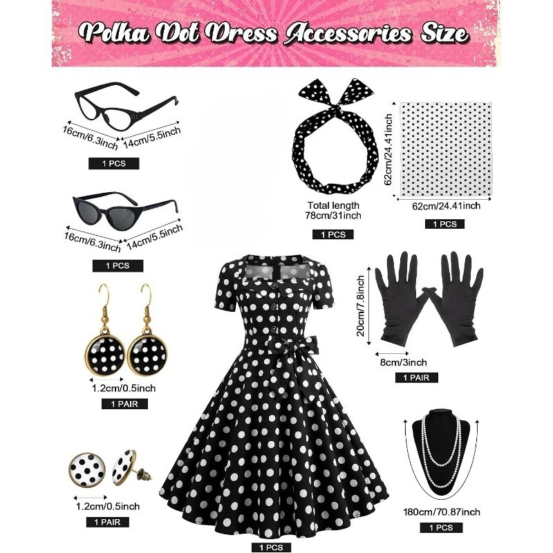 Gaun Vintage Elegan Tahun 1950 - Women'S Accessories In The 1950S ulasan dan harga