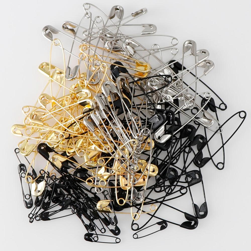 100 Buah Perak/Emas/Hitam Besi - Brooch Pin Gold ulasan dan harga