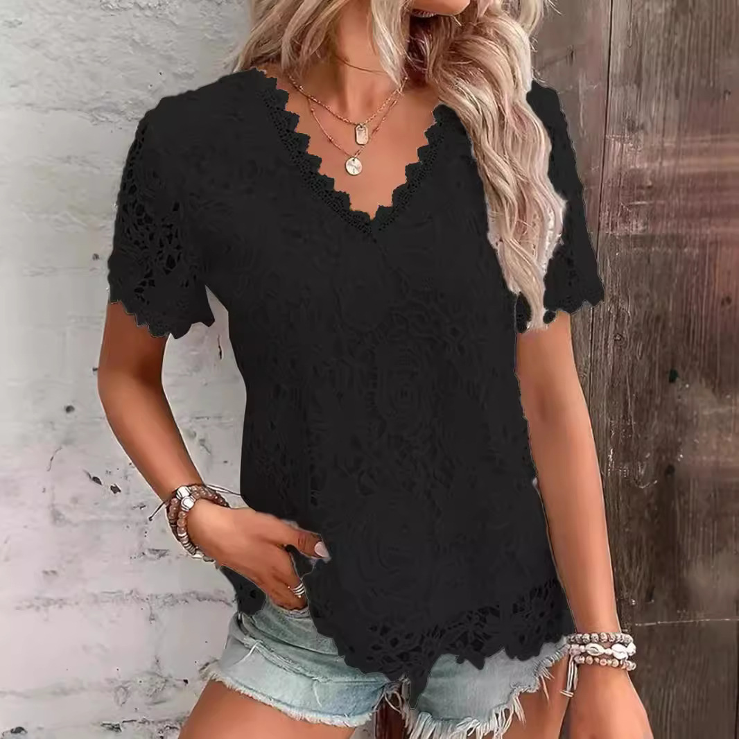Kemeja Wanita Musim Panas Kaus - Layered Necklace Set ulasan dan harga
