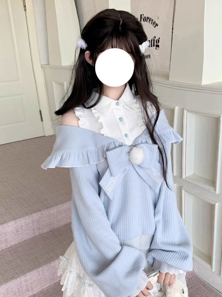 Set 2 Potong Lolita Soft Girl  - Layered Necklace Set ulasan dan harga