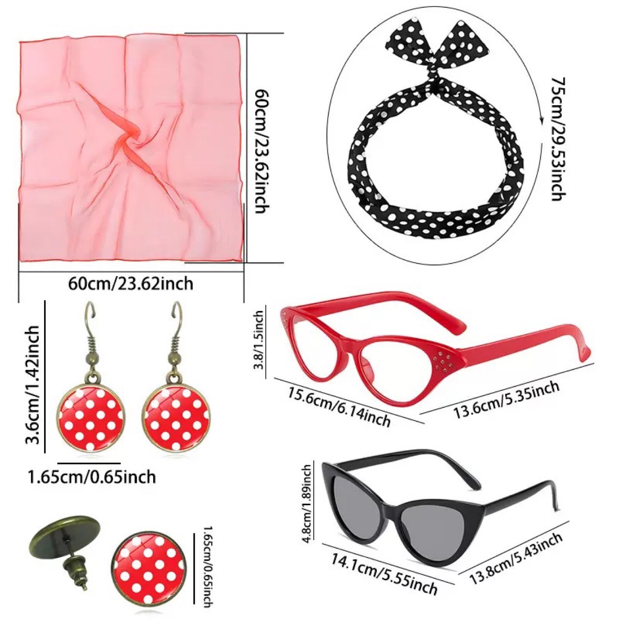 Set Aksesoris Kostum Cosplay P - Women'S Accessories In The 1950S ulasan dan harga