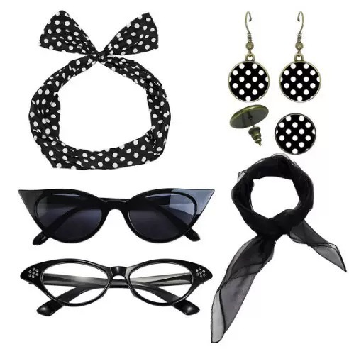 Set Aksesoris Kostum Cosplay P - Women'S Accessories In The 1950S ulasan dan harga