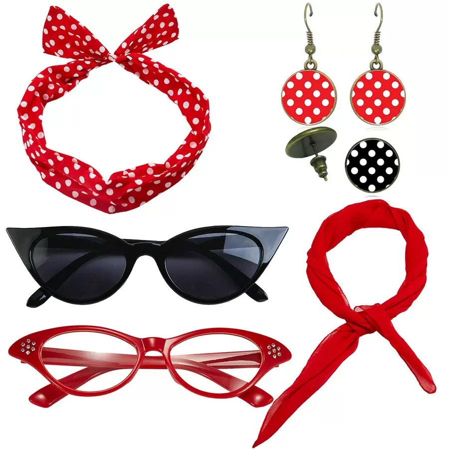 Set Aksesoris Kostum Cosplay P - Women'S Accessories In The 1950S ulasan dan harga