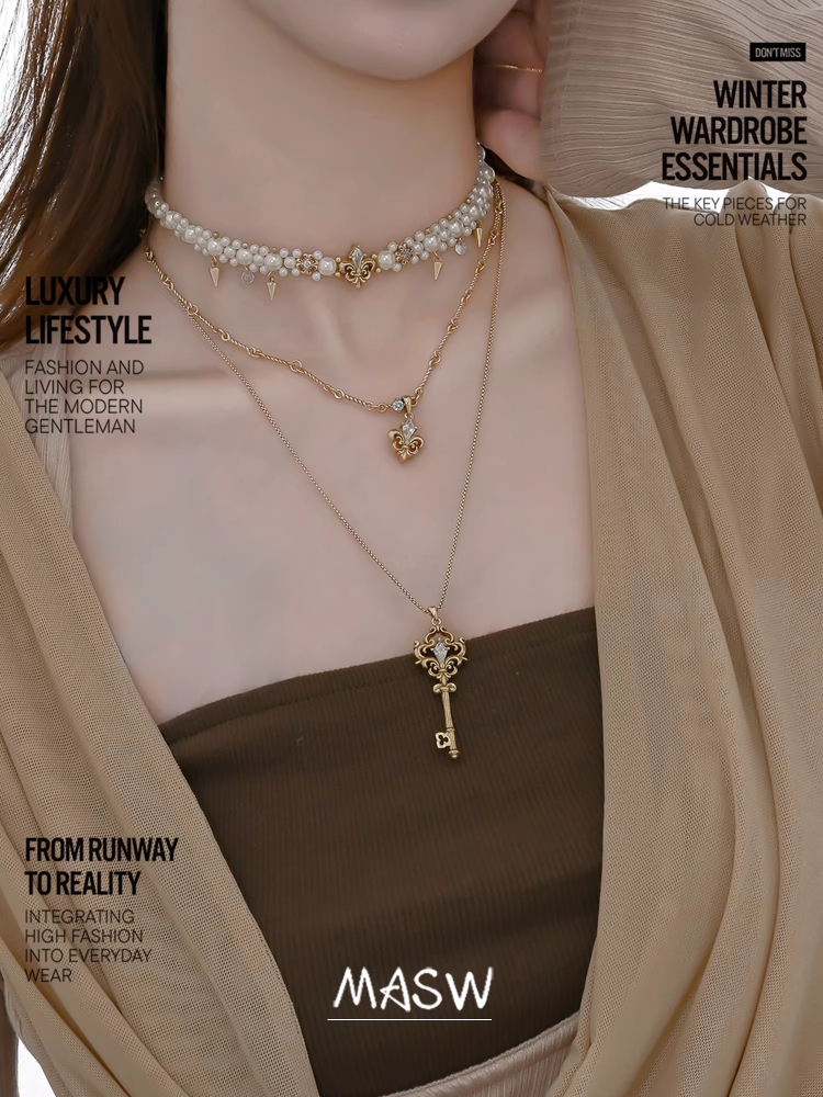Kalung Kunci Lapis Ganda Desai - Women'S Accessories Trends 2026 ulasan dan harga