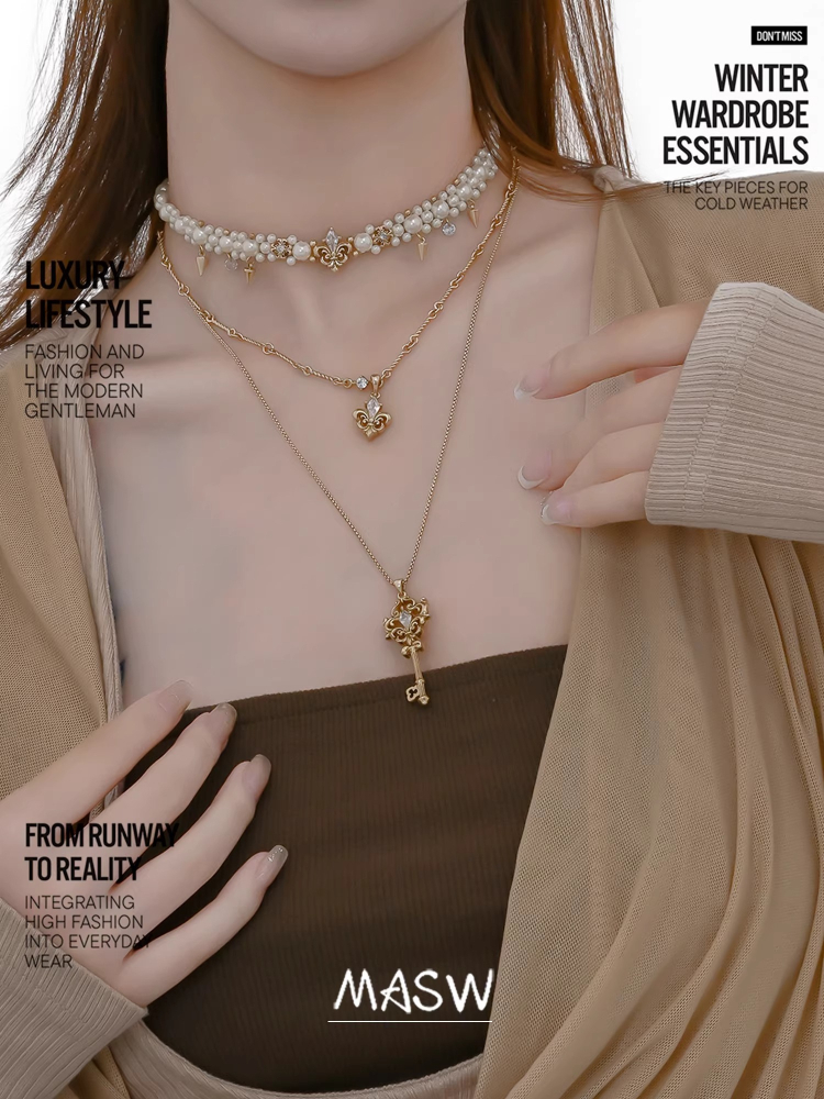 Kalung Kunci Lapis Ganda Desai - Women'S Accessories Trends 2026 ulasan dan harga