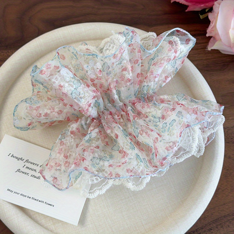 Ikat Rambut Renda Bunga Warna  - Women Accessories Shop Design ulasan dan harga