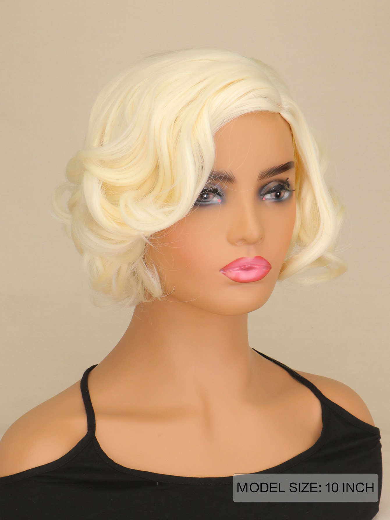 Wig Campuran Rambut Keriting P - Women'S Accessories In The 1950S ulasan dan harga