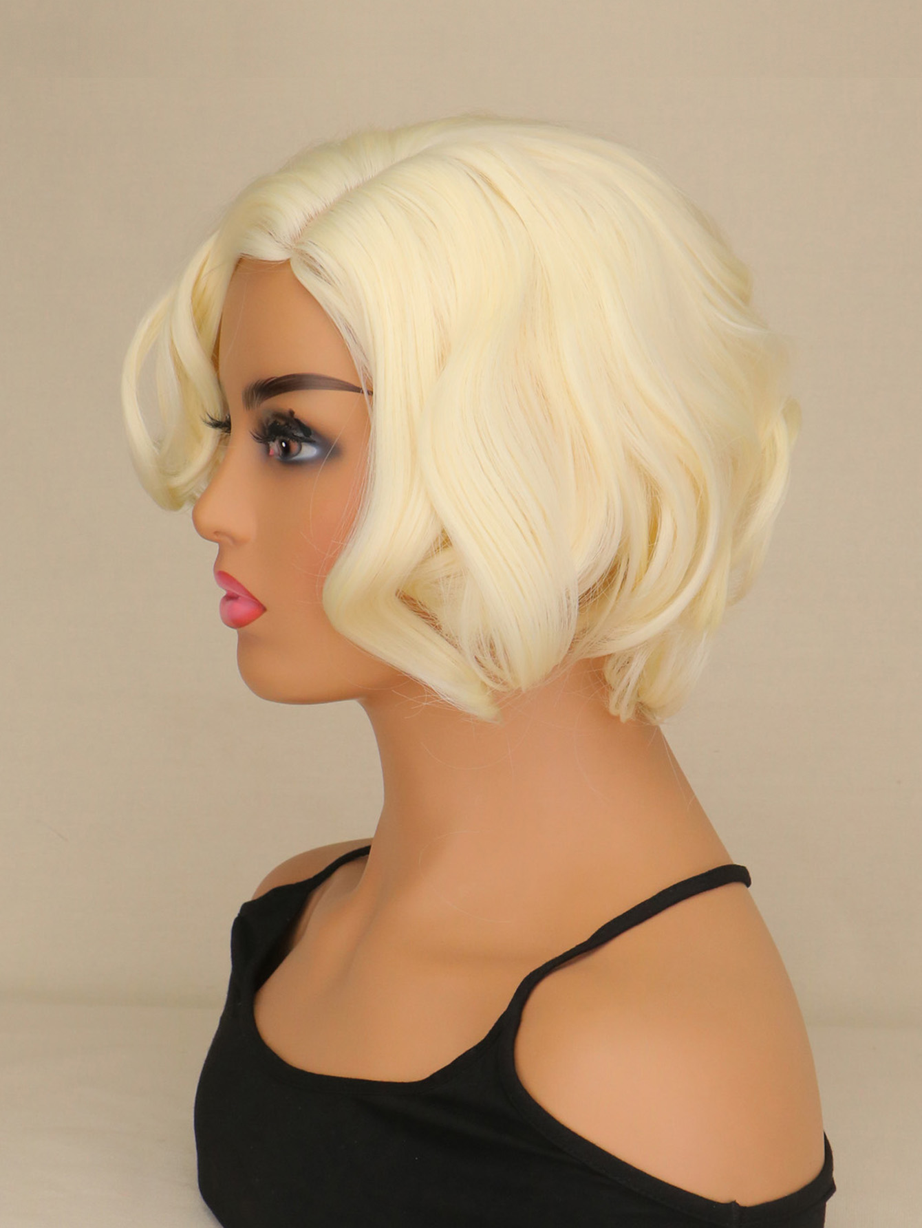Wig Campuran Rambut Keriting P - Women'S Accessories In The 1950S ulasan dan harga