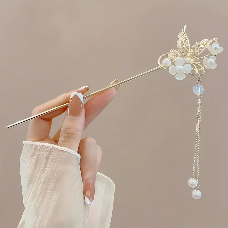 1/6 Buah Stik Rambut Rumbai Ga - Women Accessories Shop Design ulasan dan harga