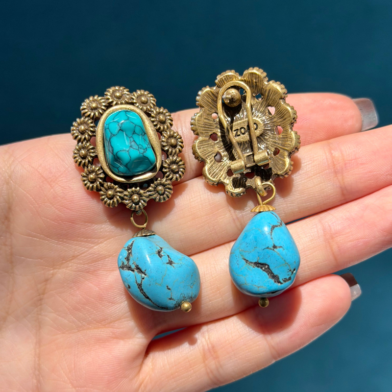 Anting Turquoise Vintage Batu  - Women'S Accessories Trends 2026 ulasan dan harga