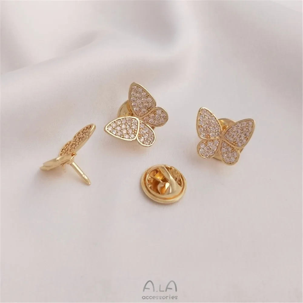 Bros pin kupu-kupu berlapis em - Brooch Pin Gold ulasan dan harga