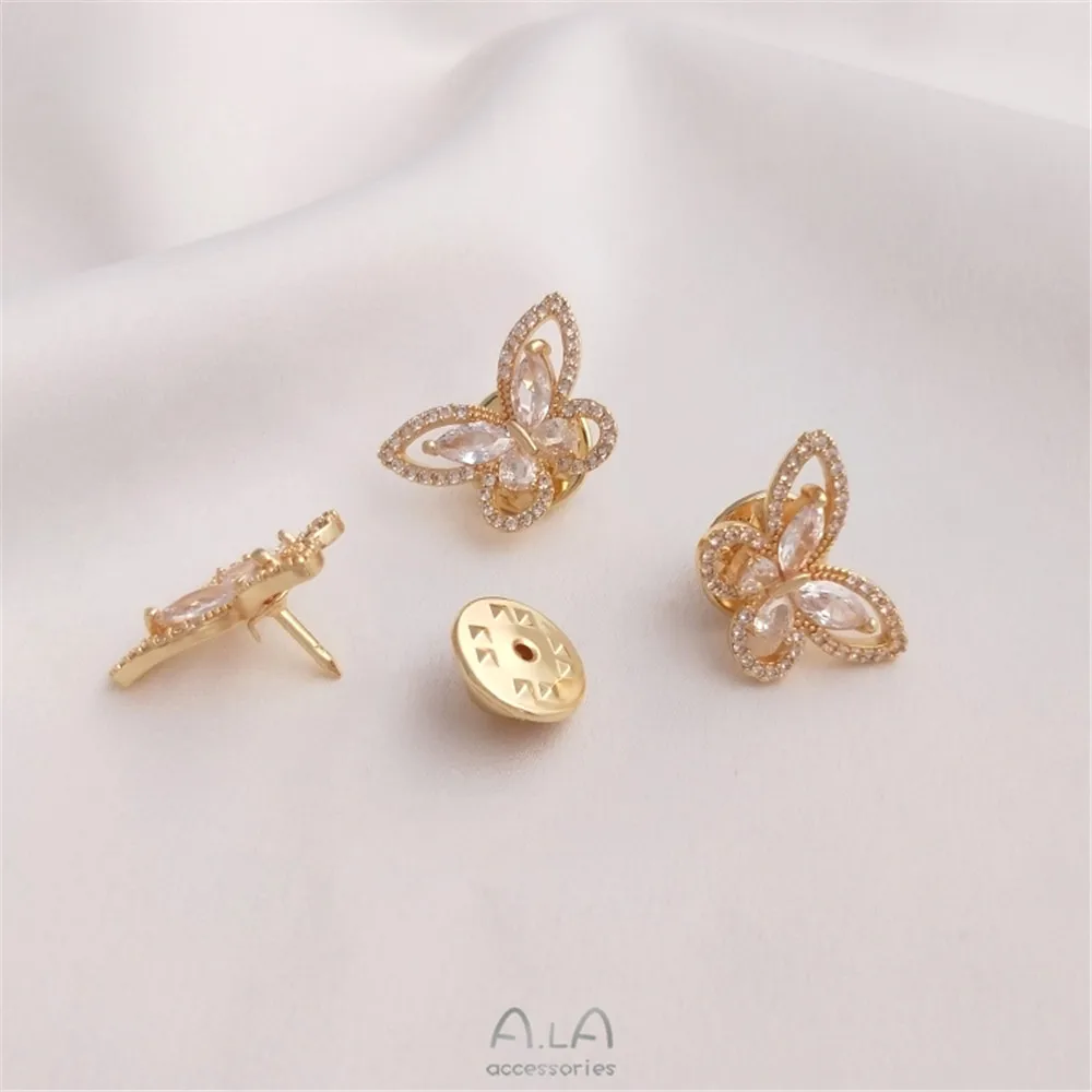 Bros pin kupu-kupu berlapis em - Brooch Pin Gold ulasan dan harga