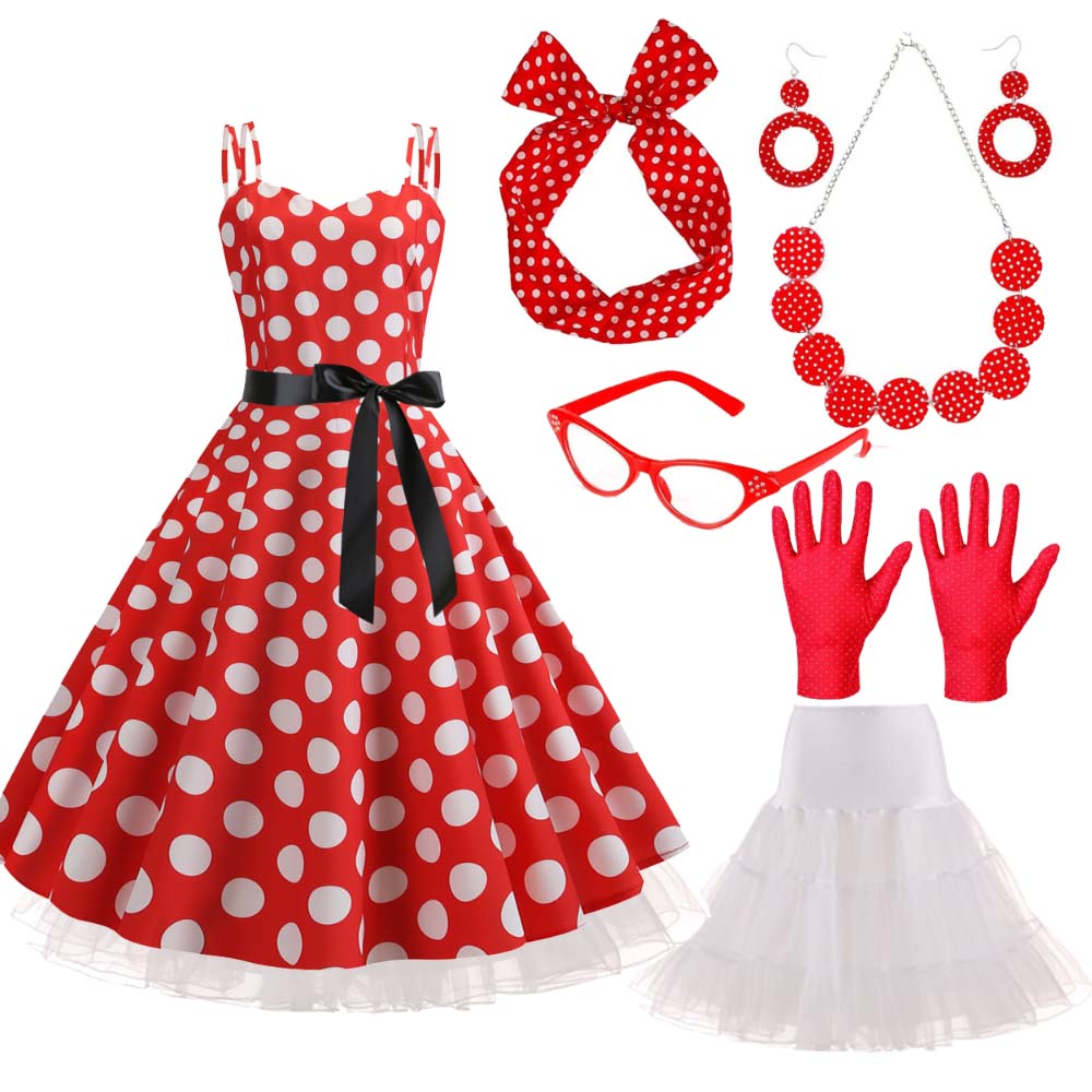 Set Kostum Karnaval 1950S 60S  - Women'S Accessories In The 1950S ulasan dan harga
