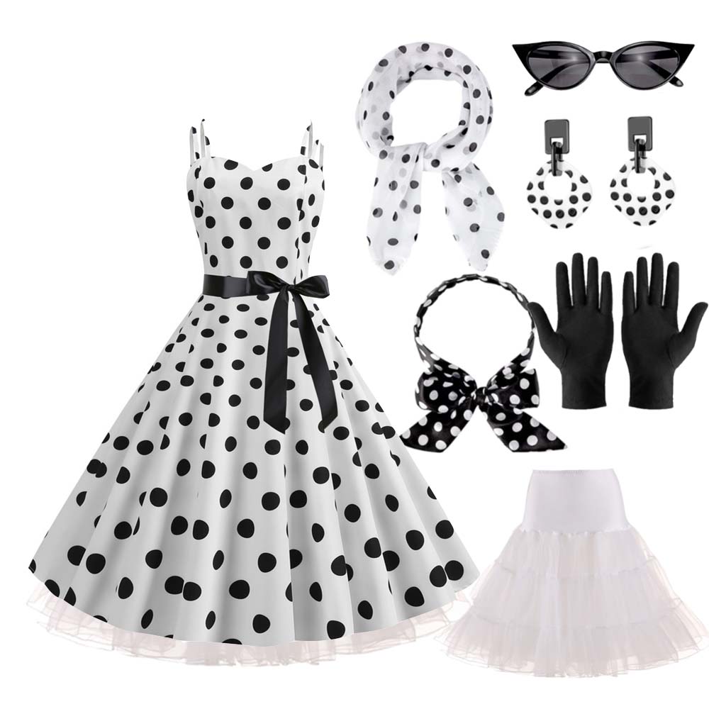 Set Kostum Karnaval 1950S 60S  - Women'S Accessories In The 1950S ulasan dan harga