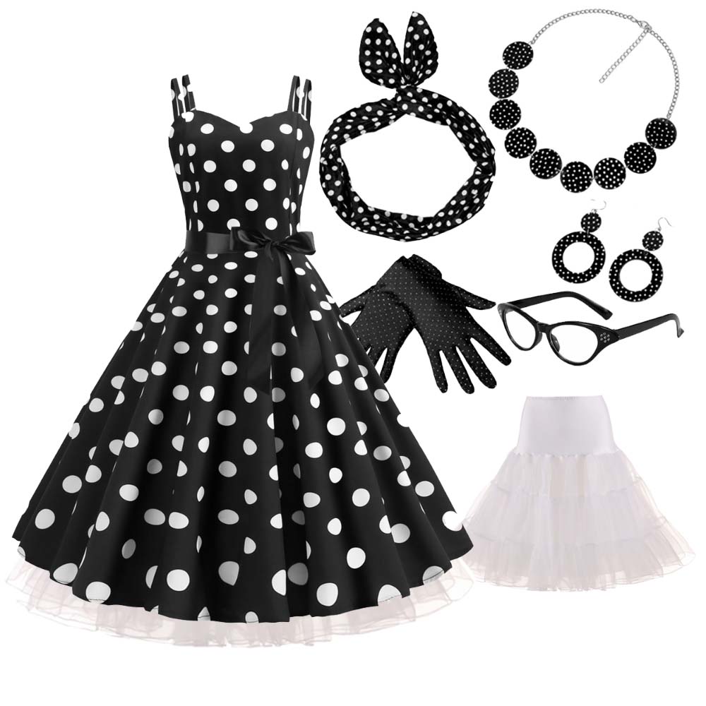 Set Kostum Karnaval 1950S 60S  - Women'S Accessories In The 1950S ulasan dan harga