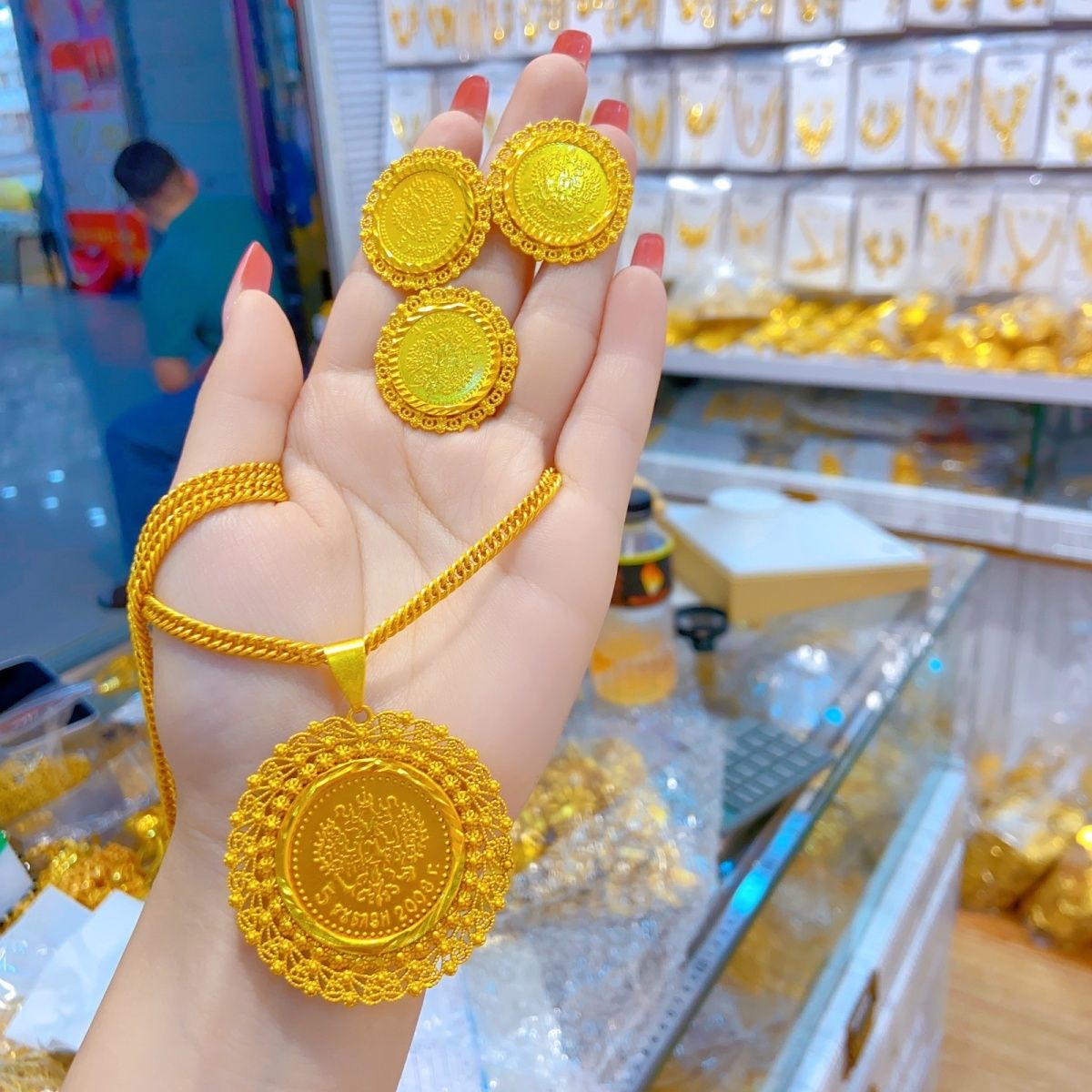 Baru 24K perhiasan Dubai lapis - Women Accessories Dubai ulasan dan harga