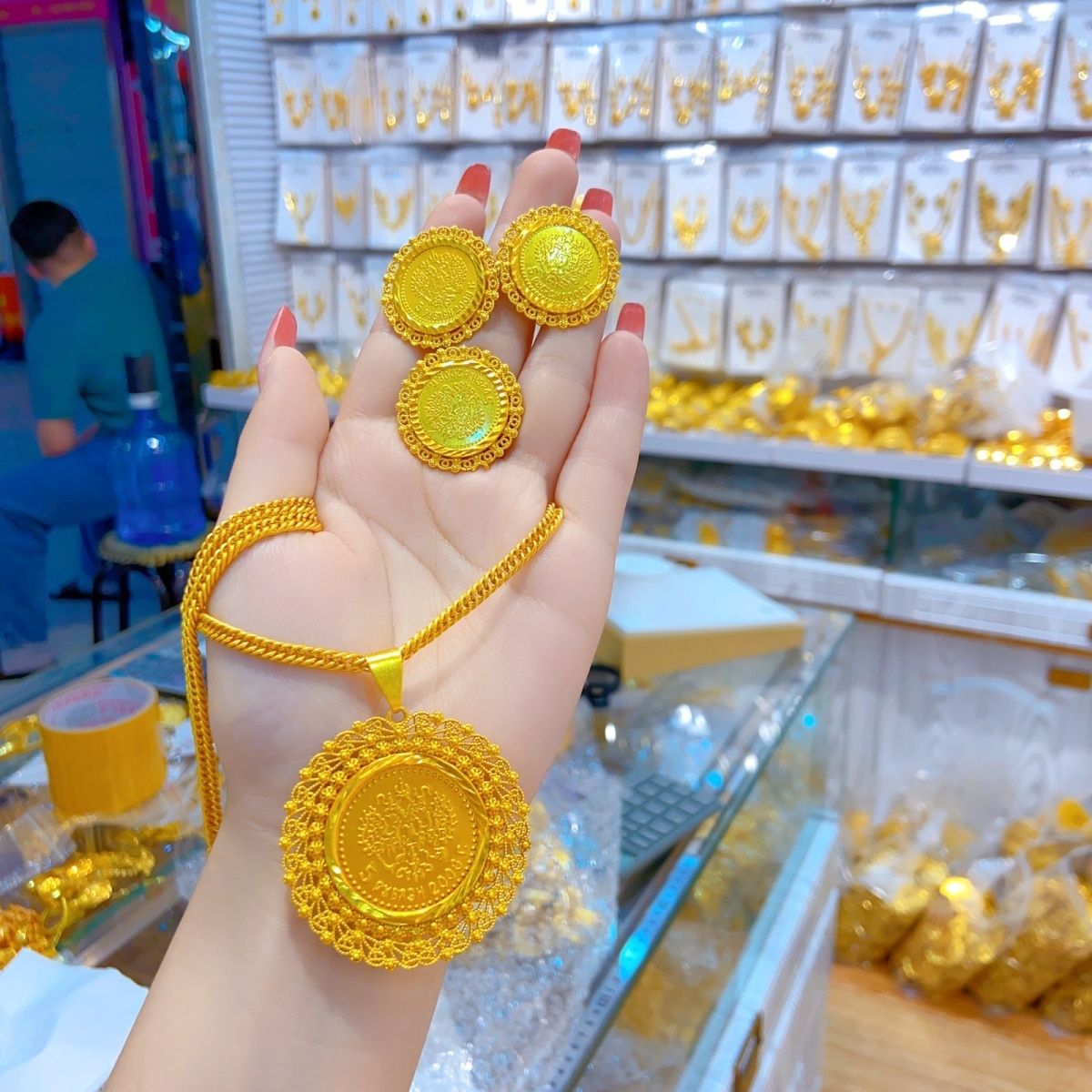 Baru 24K perhiasan Dubai lapis - Women Accessories Dubai ulasan dan harga