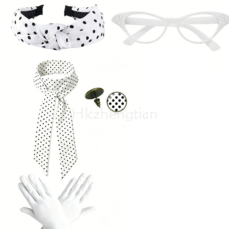 Kit Aksesori Polka Dot Retro 1 - Women'S Accessories In The 1950S ulasan dan harga