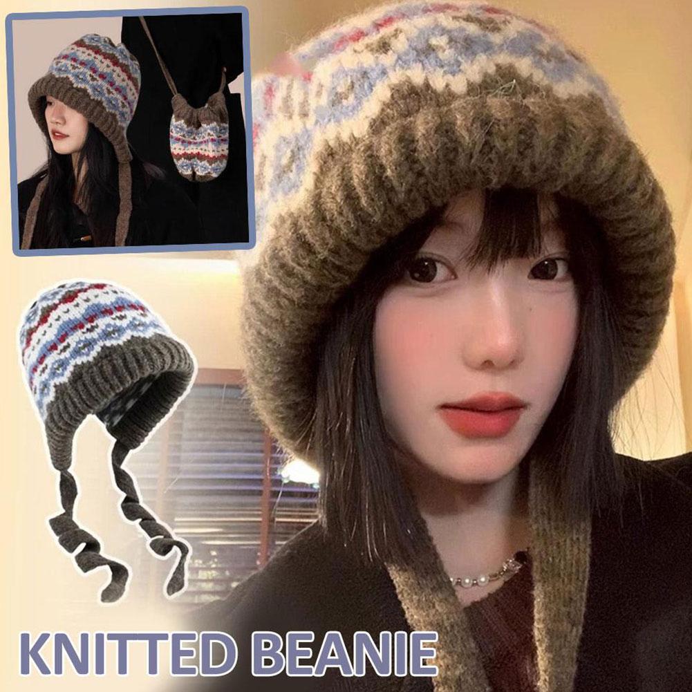 Topi Beanie Rajutan Hangat Top - Women Accessories Shop Design ulasan dan harga