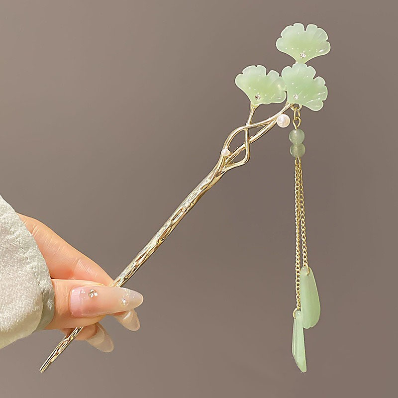 1 Buah Jepit Rambut Hijau Gaya - Women Accessories Shop Design ulasan dan harga