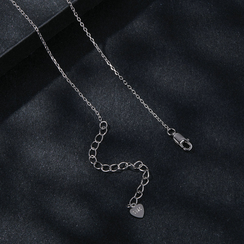 Bamoer U 0,5CT Kalung Moissani - Layered Necklace Set ulasan dan harga