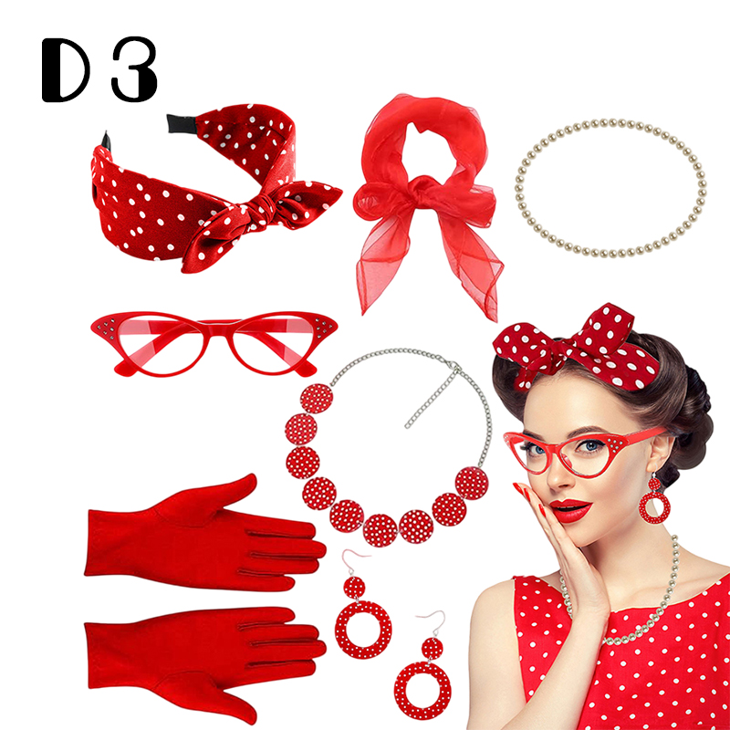 Aksesori Kostum Retro 50S Gaun - Women'S Accessories In The 1950S ulasan dan harga