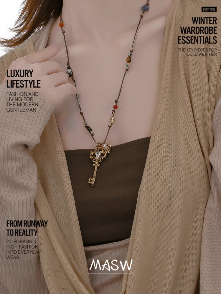 Kalung Kunci Vintage Desain As - Women'S Accessories Trends 2026 ulasan dan harga