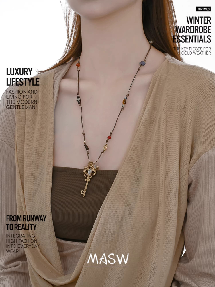 Kalung Kunci Vintage Desain As - Women'S Accessories Trends 2026 ulasan dan harga