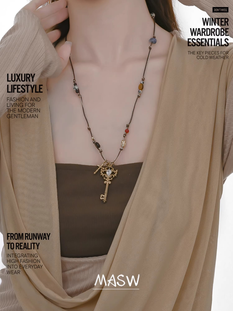 Kalung Kunci Vintage Desain As - Women'S Accessories Trends 2026 ulasan dan harga