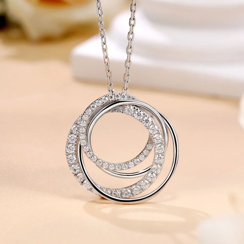 M-JAJA Moissanite Liontin Kalu - Layered Necklace Set ulasan dan harga
