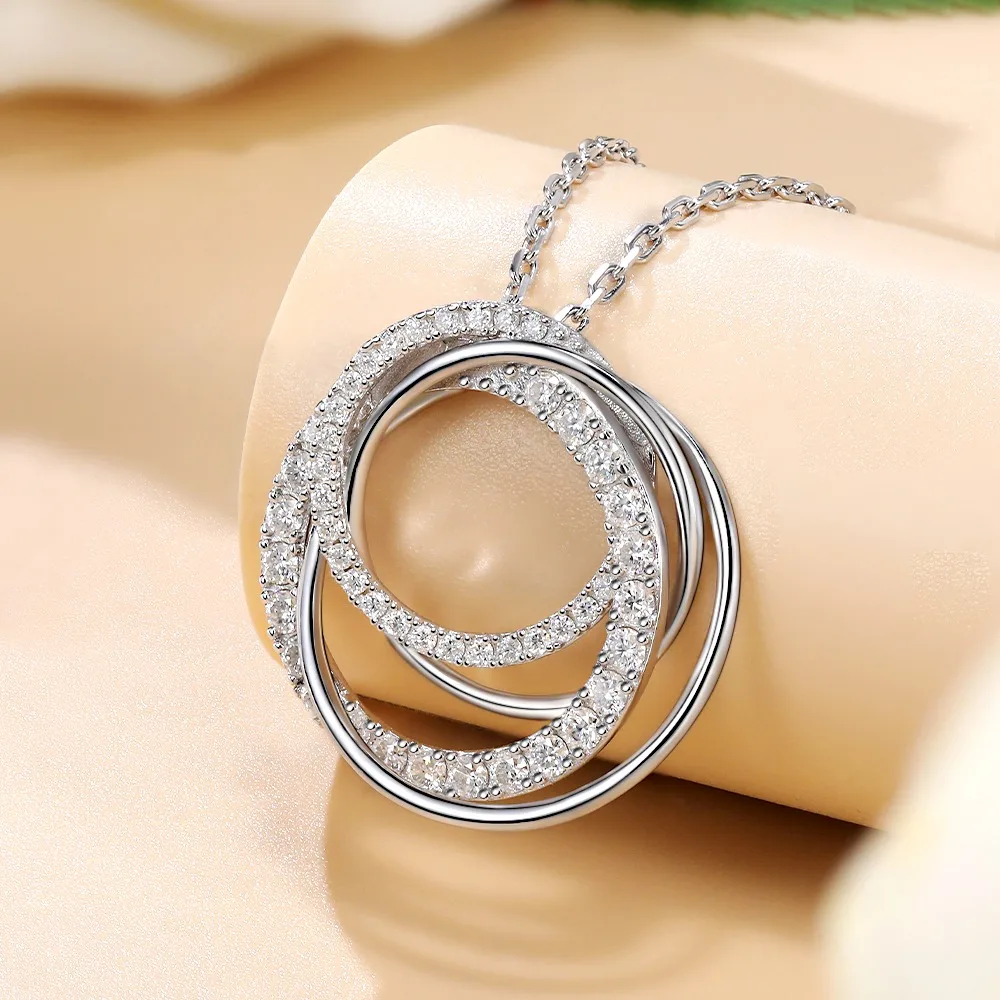 M-JAJA Moissanite Liontin Kalu - Layered Necklace Set ulasan dan harga