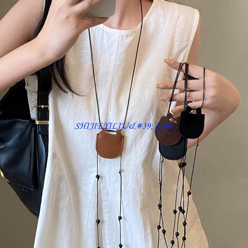 E21F Dompet Kalung Kulit Kokoh - Women Accessories Shop Design ulasan dan harga