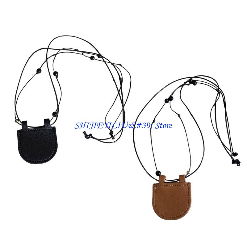E21F Dompet Kalung Kulit Kokoh - Women Accessories Shop Design ulasan dan harga